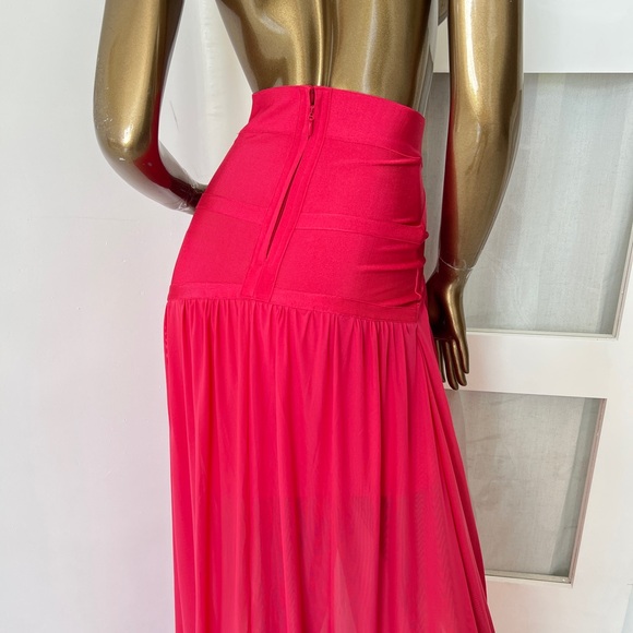 WOW Couture Vibrant Pink Maxi Skirt - Picture 5 of 5